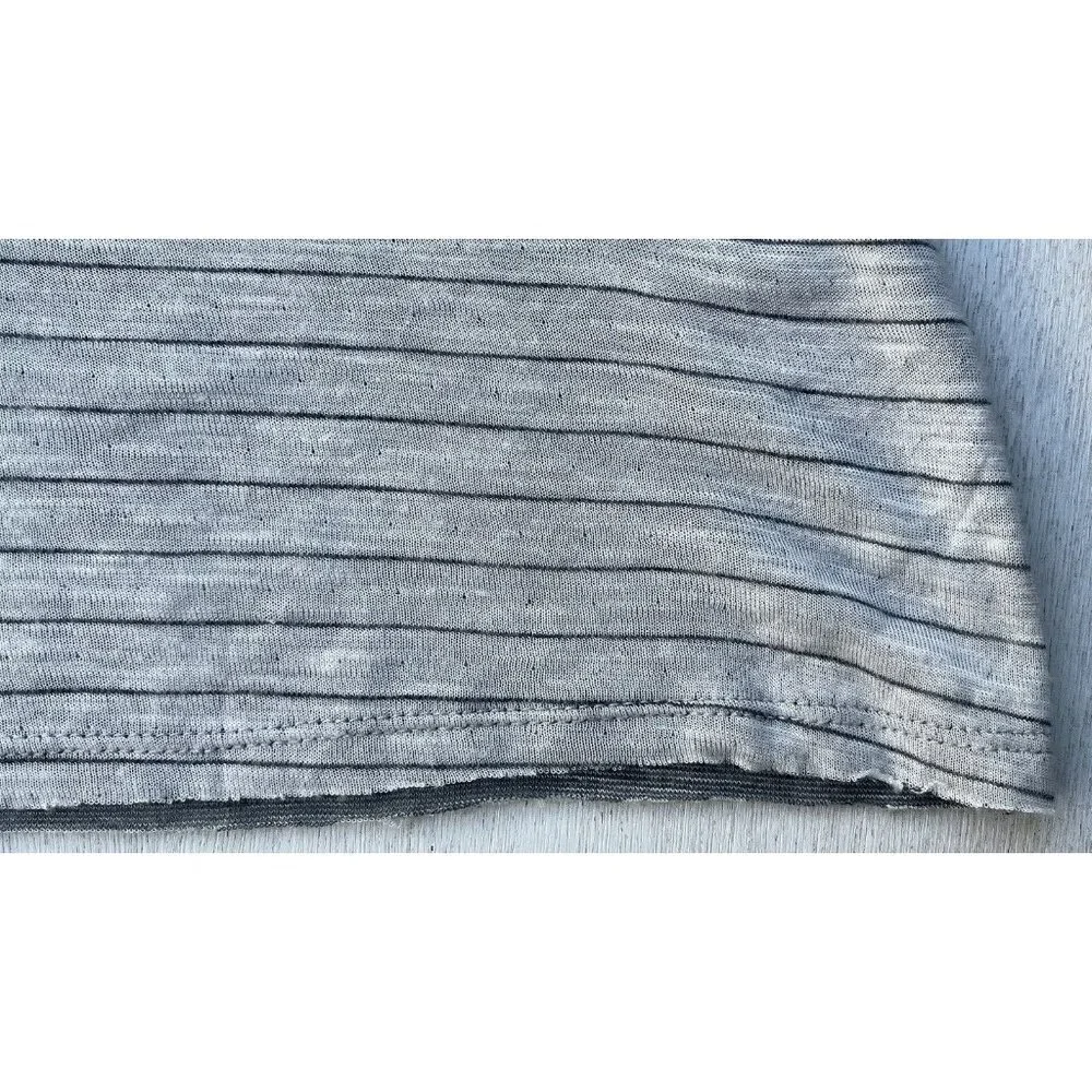 Women's Atm Anthony Thomas Melillo Stripe T-Shirt Dress, Size Medium - Gray M - Picture 6 of 14